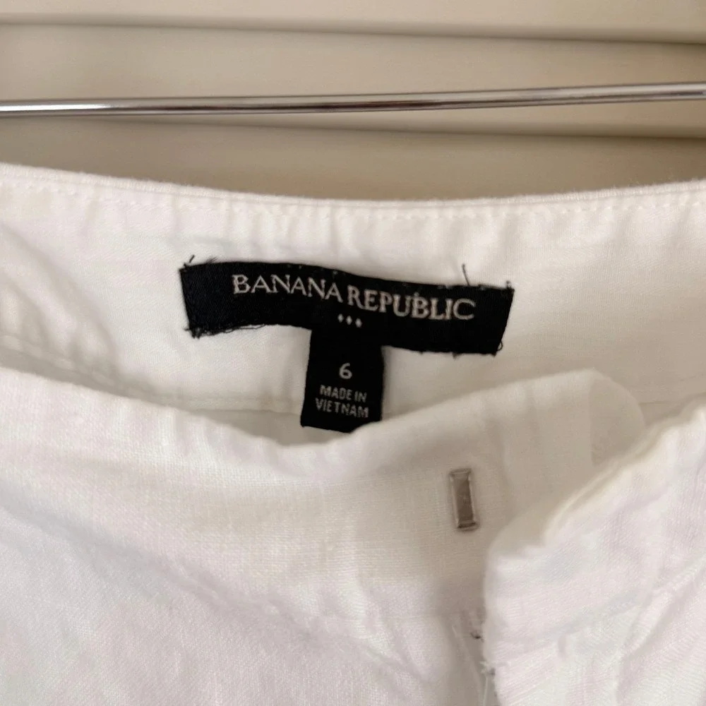 Banana Republic‎ Linen Trousers 6 White